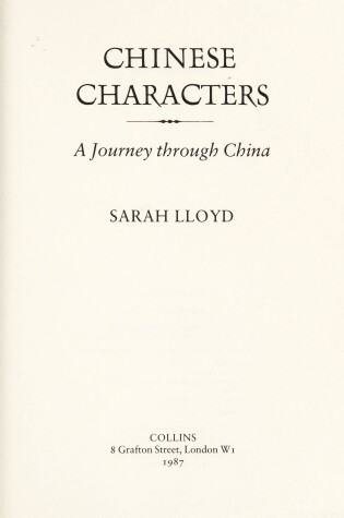 Cover of Chinese Characters