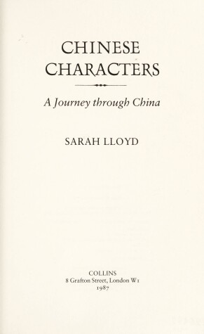 Book cover for Chinese Characters