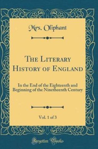 Cover of The Literary History of England, Vol. 1 of 3