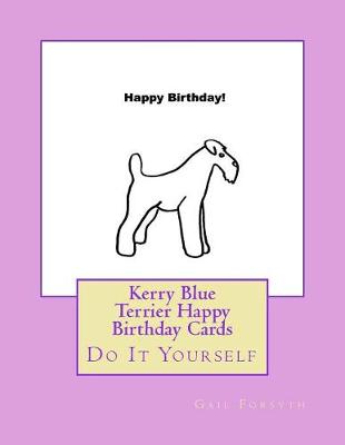 Book cover for Kerry Blue Terrier Happy Birthday Cards