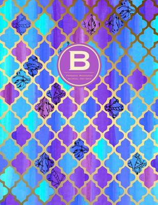 Cover of Monogram Journal B - Personal, Dot Grid - Blue & Purple Moroccan Design