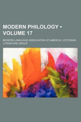 Cover of Modern Philology (Volume 17 )