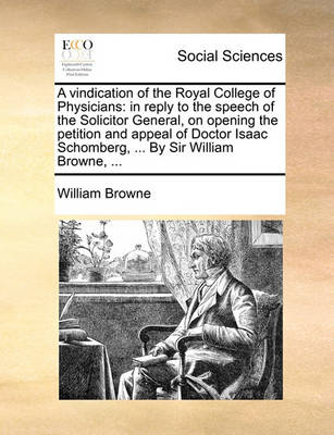 Book cover for A Vindication of the Royal College of Physicians