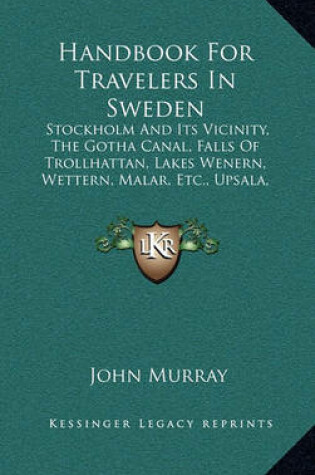 Cover of Handbook for Travelers in Sweden