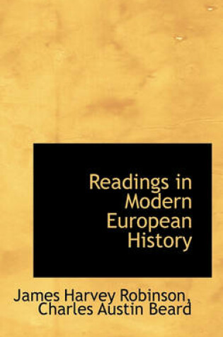 Cover of Readings in Modern European History