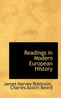 Book cover for Readings in Modern European History