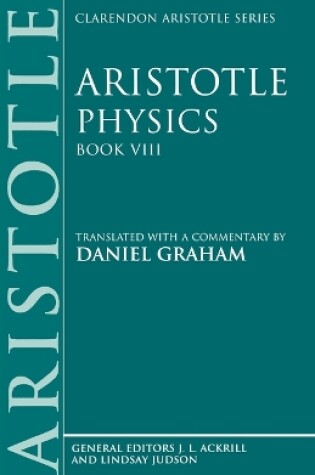 Cover of Aristotle: Physics, Book VIII