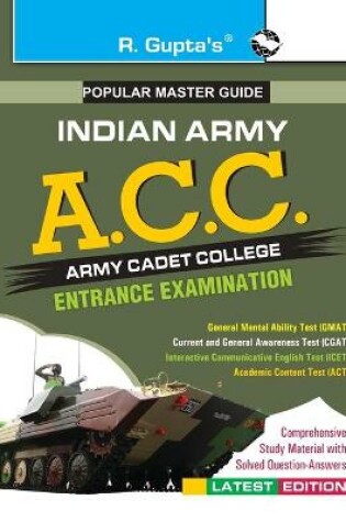 Cover of A C.C. Army Cadet College