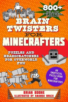 Book cover for Brain Twisters for Minecrafters