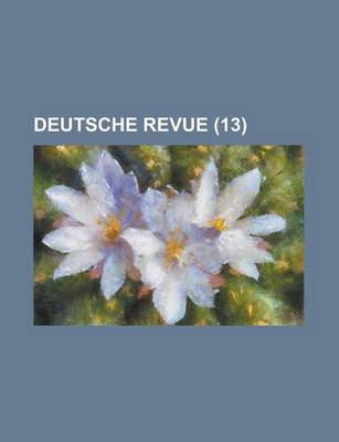 Book cover for Deutsche Revue (13 )