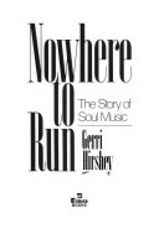 Cover of Nowhere to Run