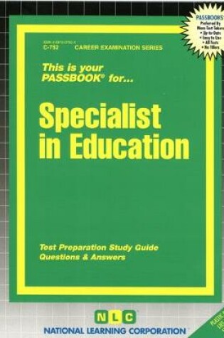 Cover of Specialist in Education