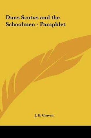 Cover of Duns Scotus and the Schoolmen - Pamphlet