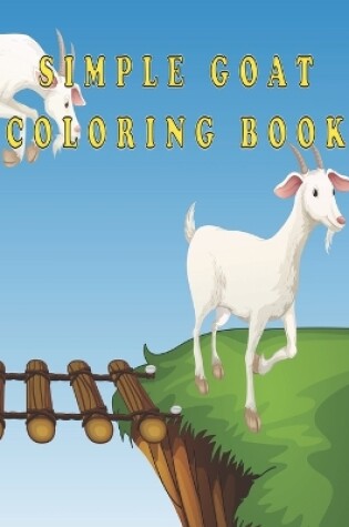 Cover of Simple goat coloring book