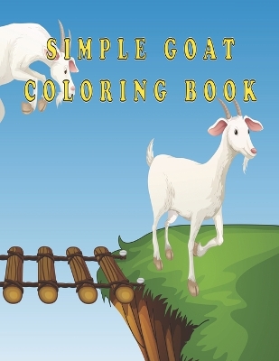 Book cover for Simple goat coloring book