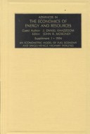 Cover of An Advances in the Economics of Energy and Resources