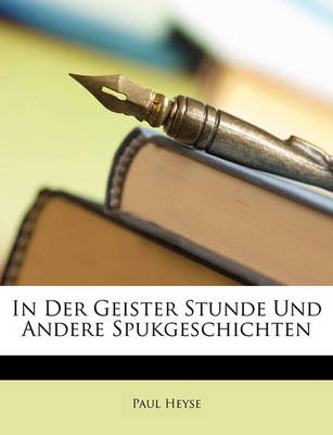 Book cover for In Der Geister Stunde Und Andere Spukgeschichten