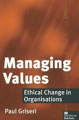 Cover of Managing Values