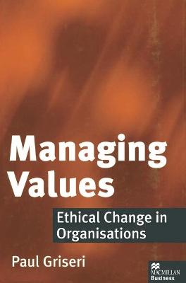 Book cover for Managing Values