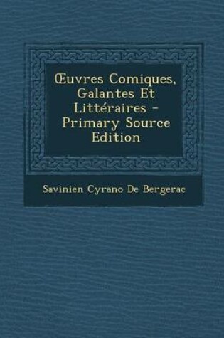 Cover of Uvres Comiques, Galantes Et Litteraires