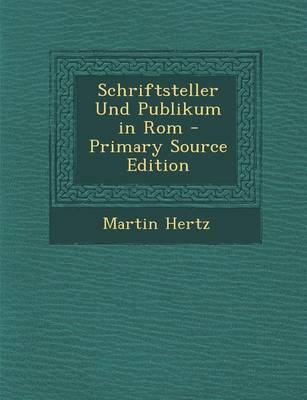 Book cover for Schriftsteller Und Publikum in ROM