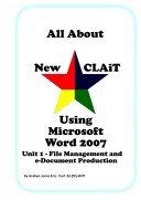 Cover of All About New CLAiT Using Microsoft Word 2007