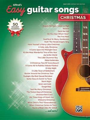 Cover of Alfred's Easy Guitar Songs -- Christmas