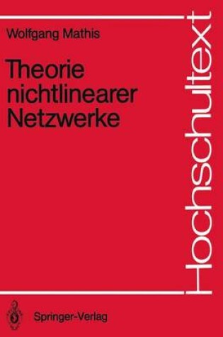 Cover of Theorie Nichtlinearer Netzwerke