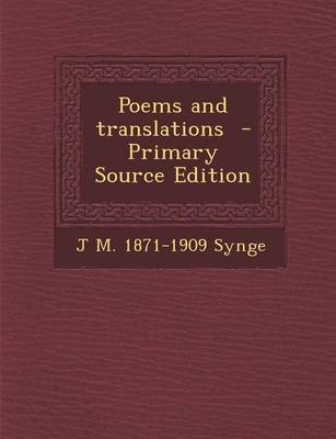 Book cover for Poems and Translations - Primary Source Edition
