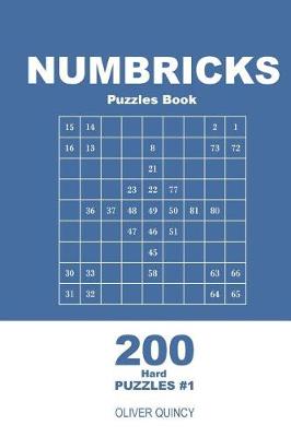 Book cover for Numbricks Puzzles Book - 200 Hard Puzzles 9x9 (Volume 1)