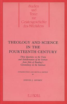 Cover of Theology and Science in the 14th Century