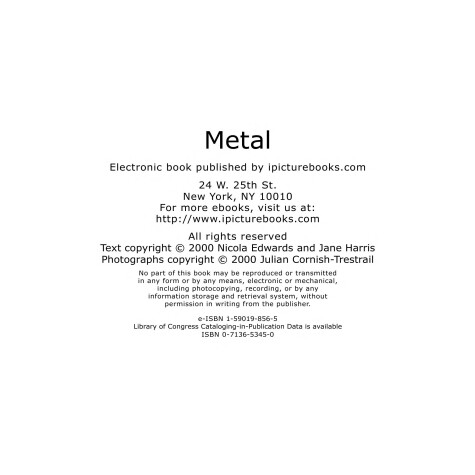 Book cover for Metal