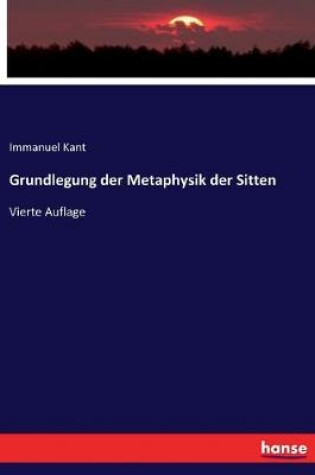 Cover of Grundlegung der Metaphysik der Sitten