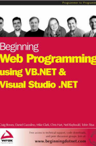 Cover of Beginning Web Programming Using VB.NET and Visual Studio .NET