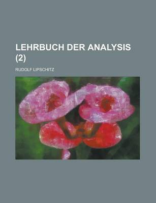 Book cover for Lehrbuch Der Analysis (2 )