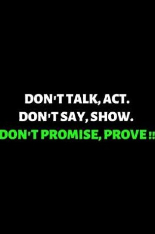 Cover of Don't Promise Prove