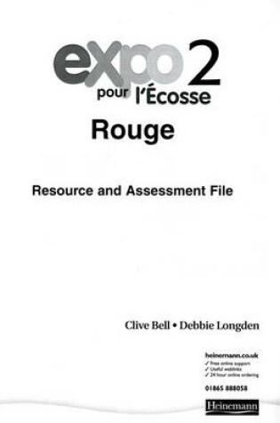 Cover of Expo pour l'Ecosse 2 Rouge Resource and Assessment File Paper Block