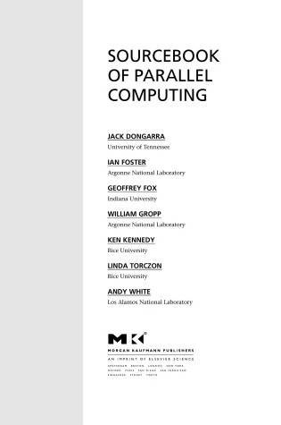 Cover of Sourcebook of Parallel Computing