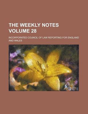 Book cover for The Weekly Notes Volume 28