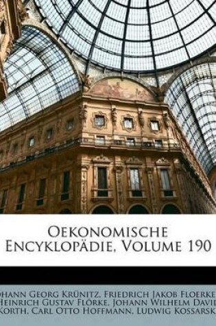 Cover of Oekonomische Encyklop Die, Volume 190