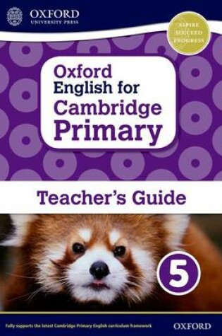 Cover of Oxford English for Cambridge Primary Teacher book 5