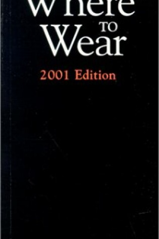 Cover of Where to Wear