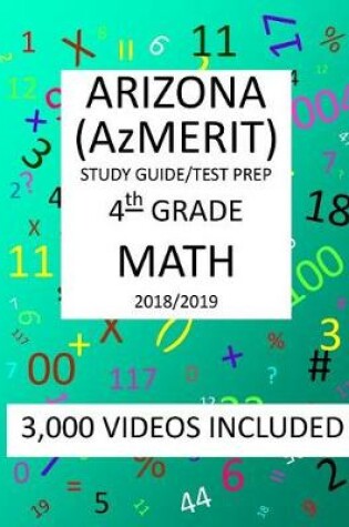 Cover of 4th Grade ARIZONA AzMERIT, MATH, Test Prep