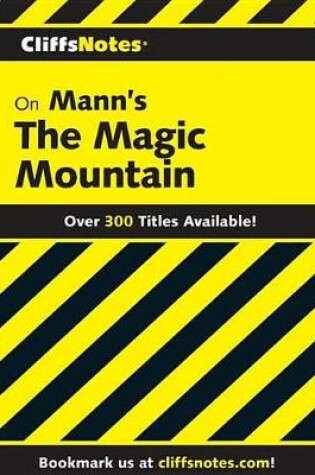 Cover of Cliffsnotes on Mann's the Magic Mountain