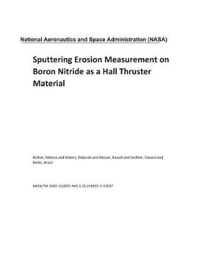 Book cover for Sputtering Erosion Measurement on Boron Nitride as a Hall Thruster Material