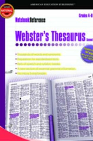 Cover of Webster's Thesaurus, Grades 4 - 8