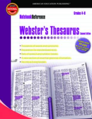 Cover of Webster's Thesaurus, Grades 4 - 8