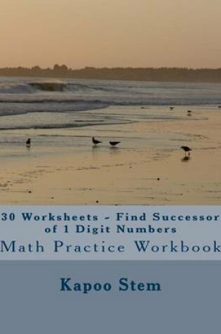 Cover of 30 Worksheets - Find Successor of 1 Digit Numbers