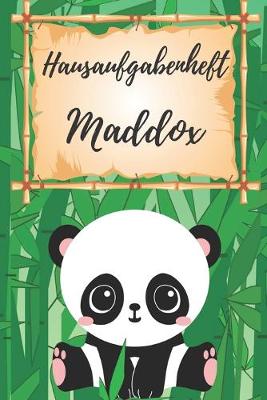 Book cover for Hausaufgabenheft Maddox