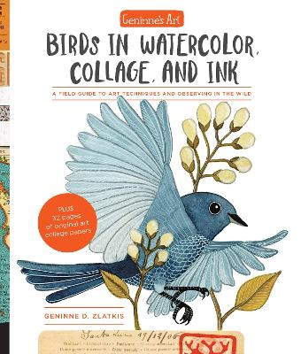 Book cover for Geninne's Art: Birds in Watercolor, Collage, and Ink